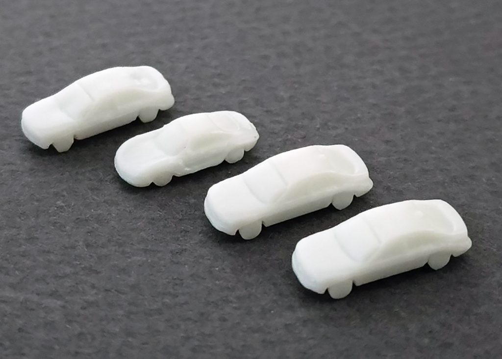 Auto Blanco de plástico Escala 1:300