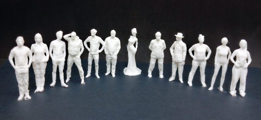 Mono blanco de plástico Escala 1:50