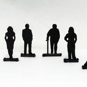 Mono de Perfil plástico Negro Escala 1:100