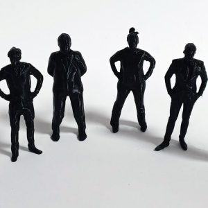 Mono Negro de plástico Escala 1:25