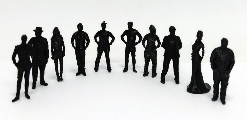 Mono Negro de plástico Escala 1:75