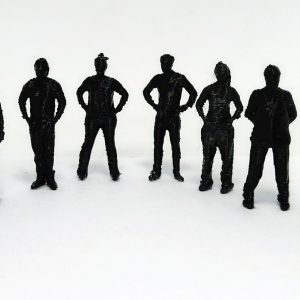 Mono Negro de plástico Escala 1:75