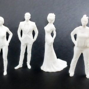Mono blanco de plástico Escala 1:25