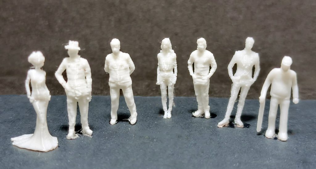 Mono blanco de plástico Escala 1:75