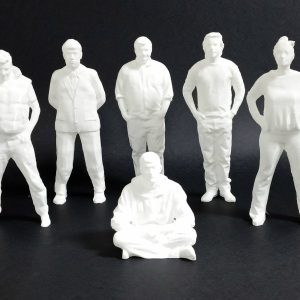 Mono blanco de plástico Escala 1:10