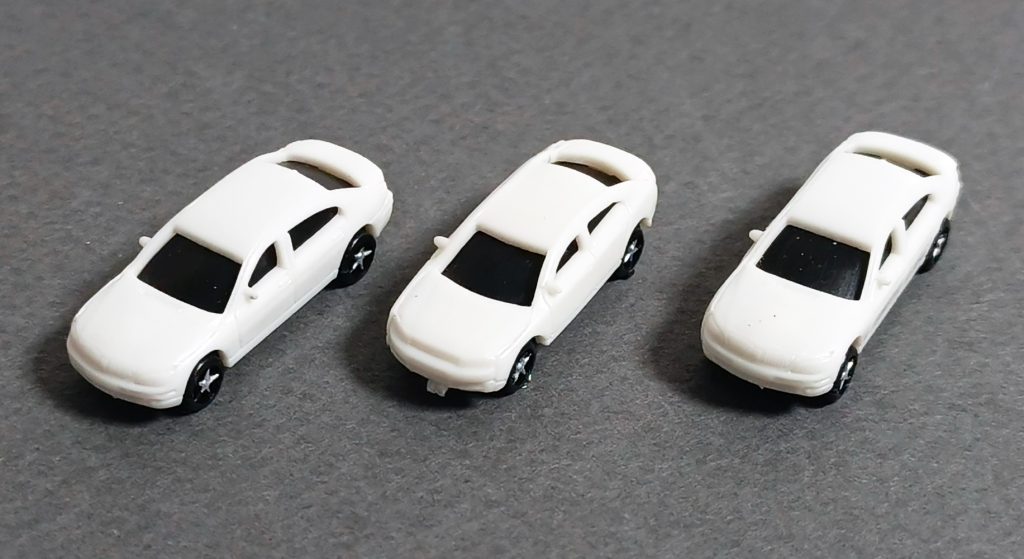 Auto Blanco de plástico Escala 1:150
