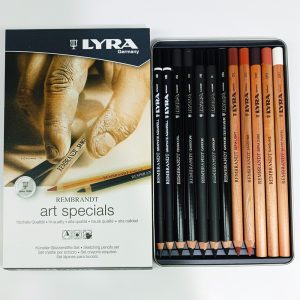 Lápiz de dibujo 12 piezas LYRA Rembrandt secos, grasos, grafitos, carboncillos 2051120
