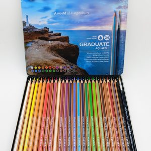 Lápiz de color Acuarelable 24 col. LYRA Gradúate 2881240 + pincel caja de metal