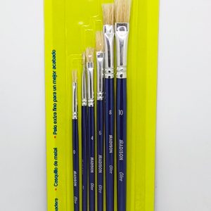 Pincel Set Plano 6 pieza MADISON para Oleo