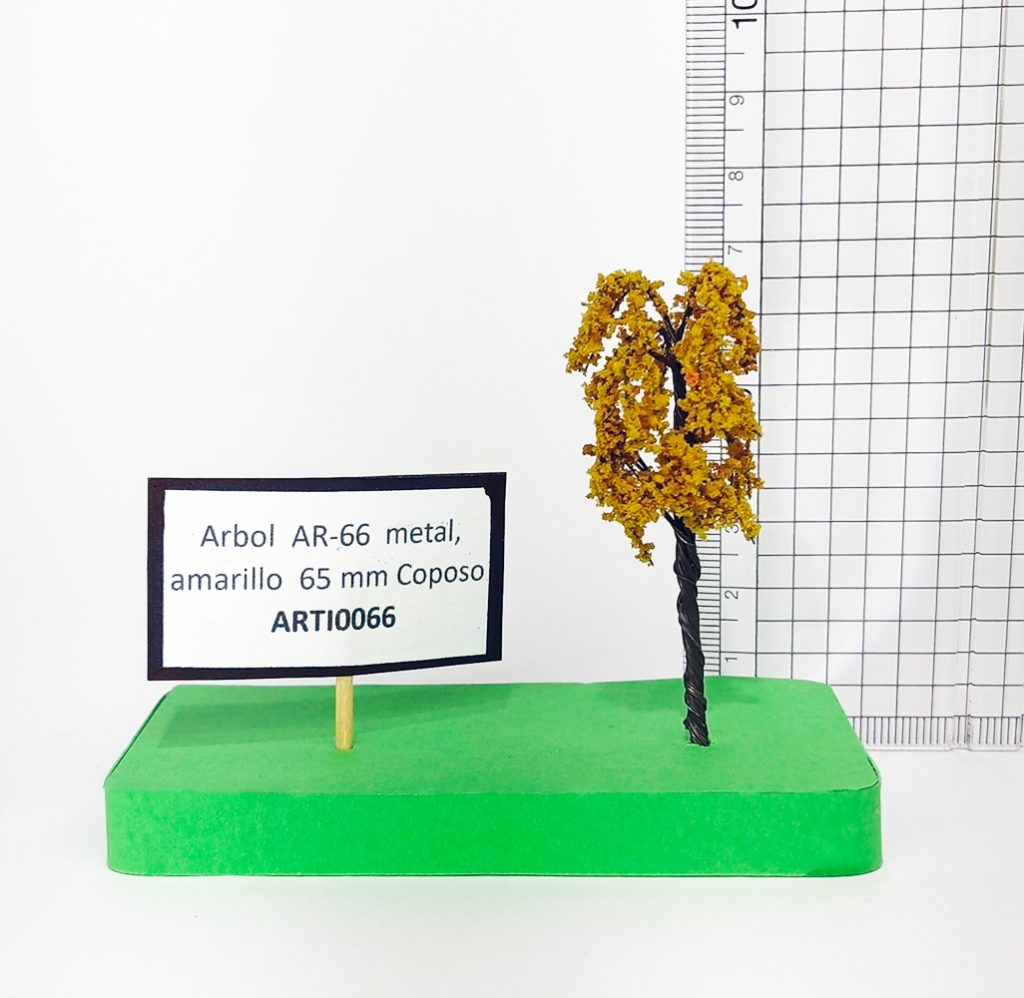 Árbol AR-66 metal, amarillo 65 mm Coposo