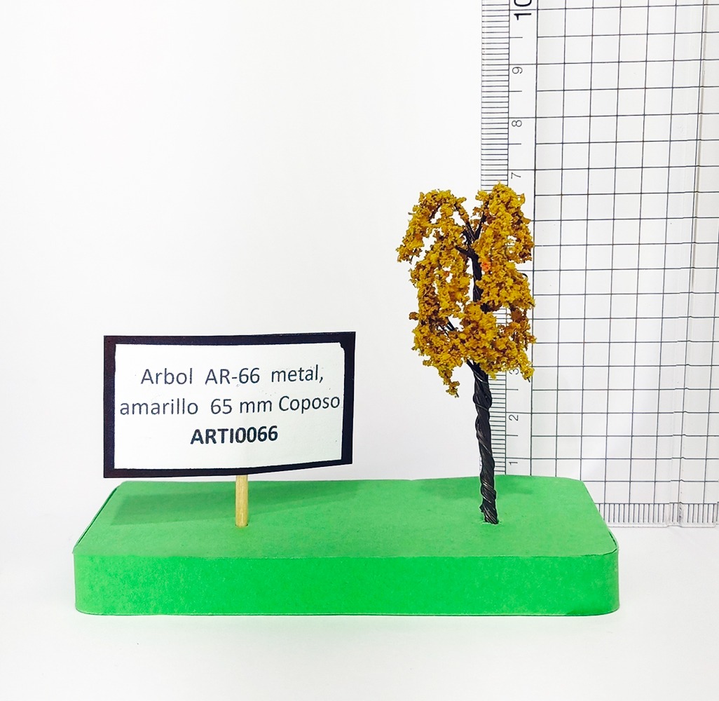 Árbol AR-66 metal, amarillo 65 mm Coposo