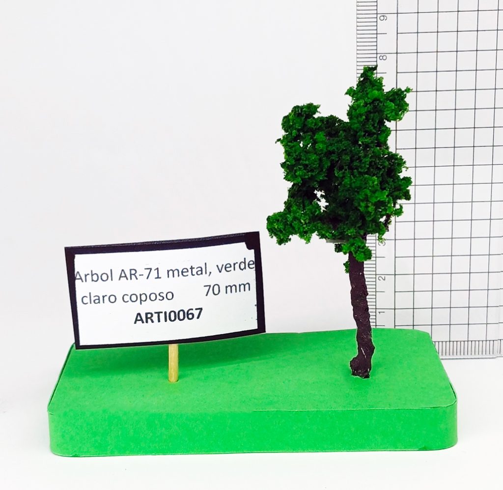 Árbol AR-71 metal, verde claro coposo 70 mm