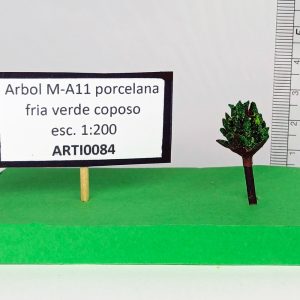 Árbol M-A11 porcelana frío verde coposo escala 1:200