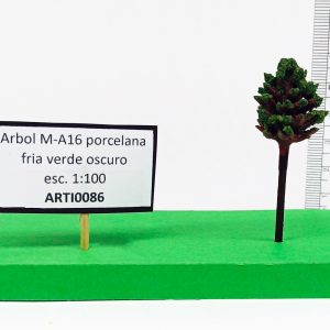 Árbol M-A16 porcelana fría verde oscuro escala 1:100
