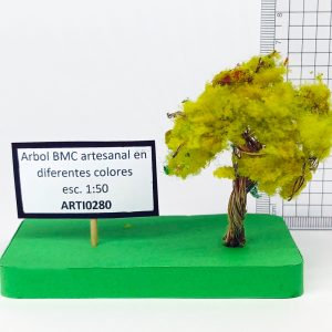 Árbol BMC artesanal en diferentes colores escala 1:50