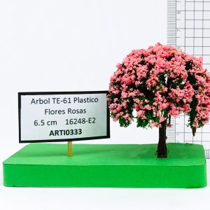 Árbol TE-61 Plástico Flores Rosas 6.5 cm 16248-E2