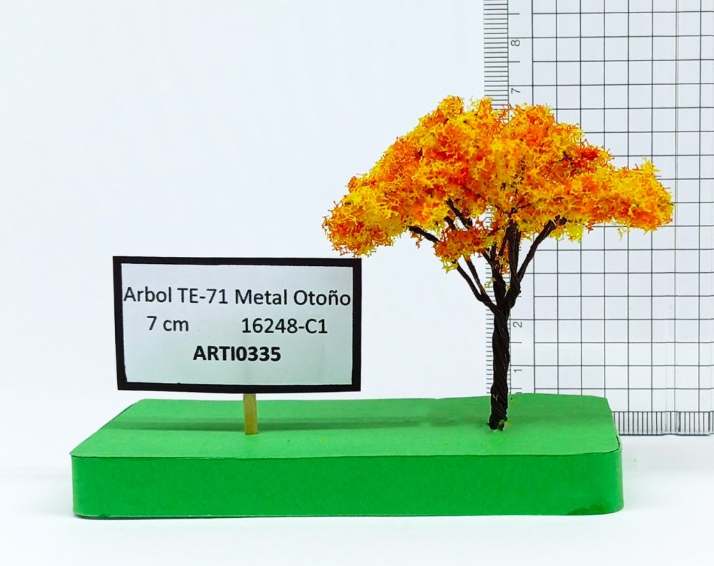 Árbol TE-71 Metal, otoño 7 cm 16248-C1