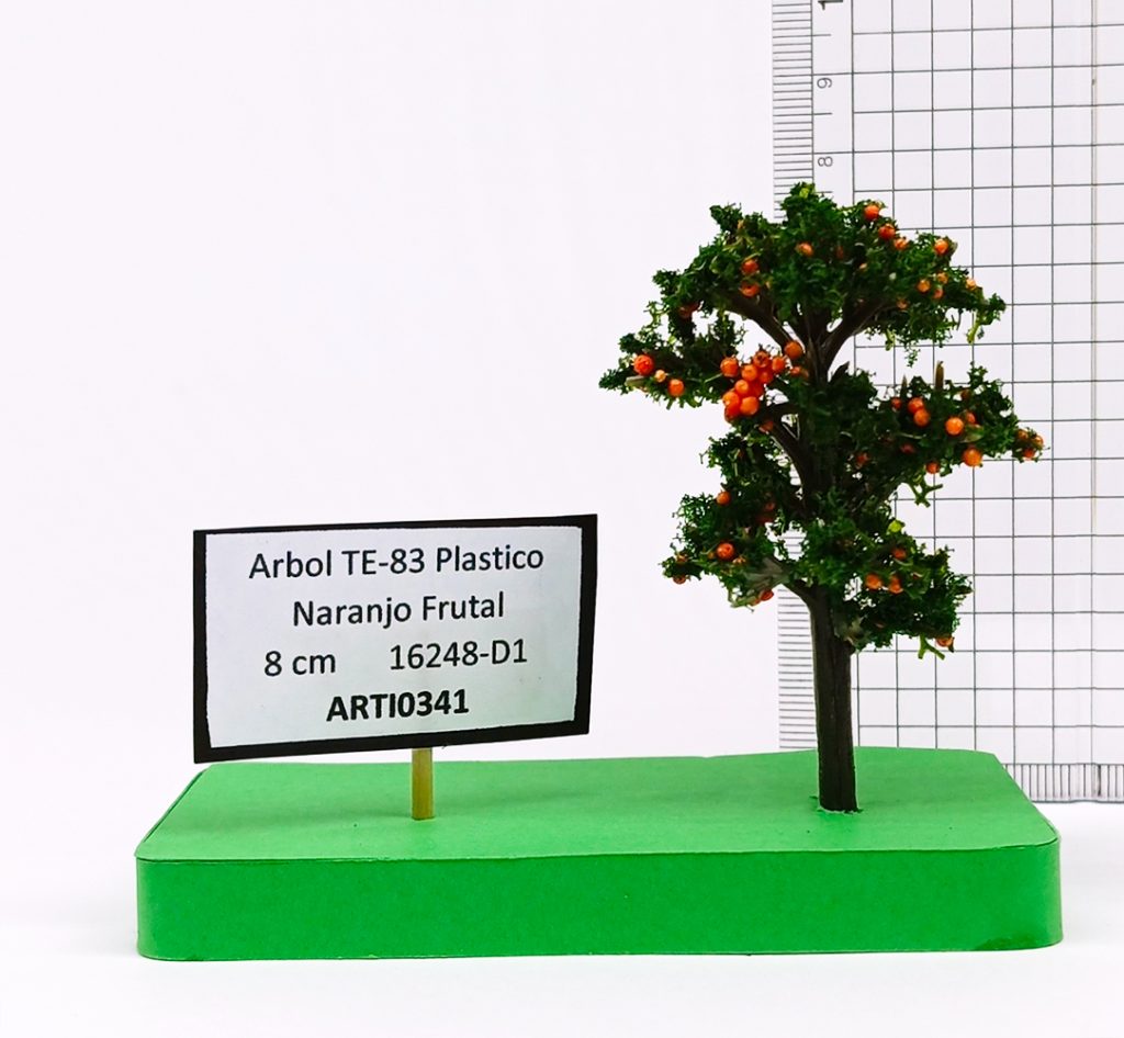 Árbol TE-83 Plástico Naranjo Frutal 8 cm 16248-D1