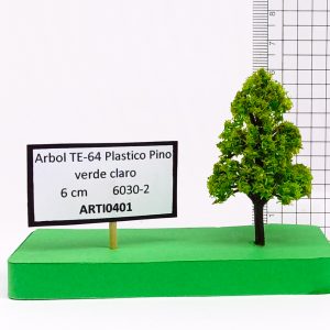 Árbol TE-64 Plástico, Pino verde claro 6 cm 6030-2