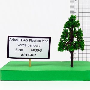 Árbol TE-65 Plástico, Pino verde bandera 6 cm 6030-3