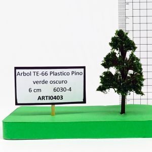 Árbol TE-66 Plástico, Pino verde oscuro 6 cm 6030-4
