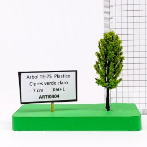 Árbol TE-75 Plástico, Ciprés 7 cm K60-1 verde claro