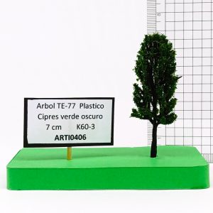 Árbol TE-77 Plástico, Ciprés 7 cm K60-3 verde oscuro