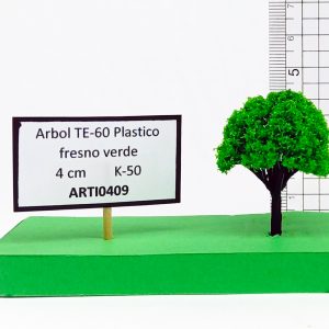 Árbol TE-60 Plástico fresno verde 4 cm TK-50