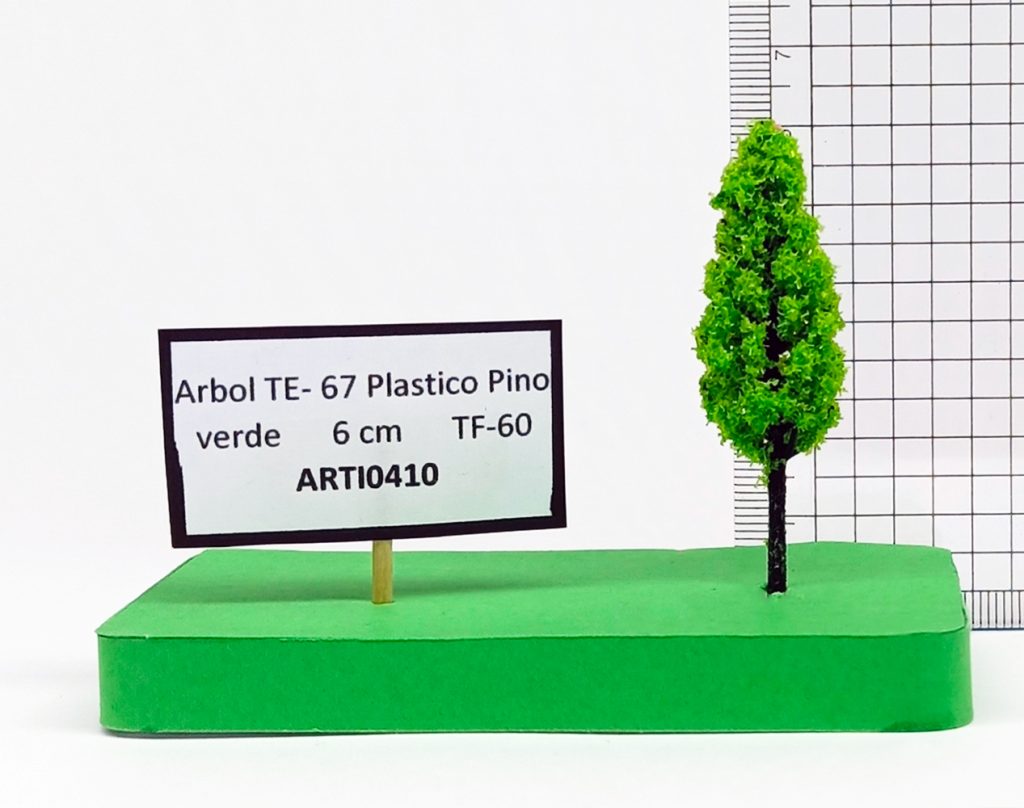 Árbol TE-67 Plástico, Pino verde 6 cm TF-60