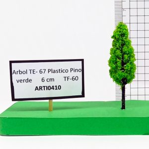 Árbol TE-67 Plástico, Pino verde 6 cm TF-60