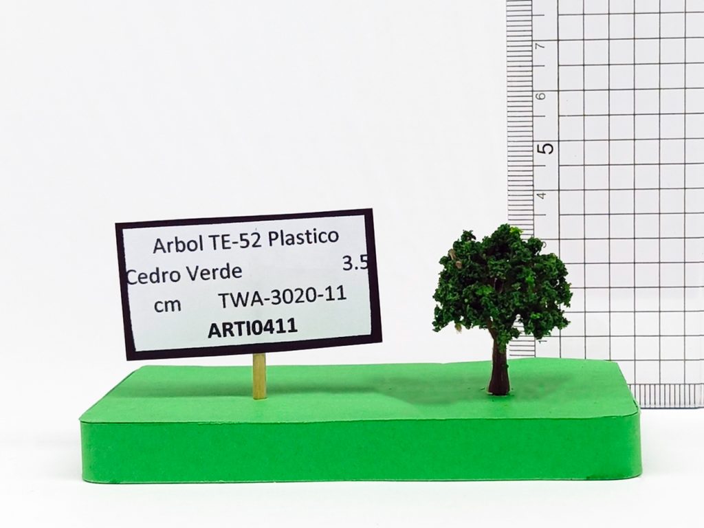 Árbol TE-52 Plástico Cedro Verde 3.5 cm TWA-3020-11
