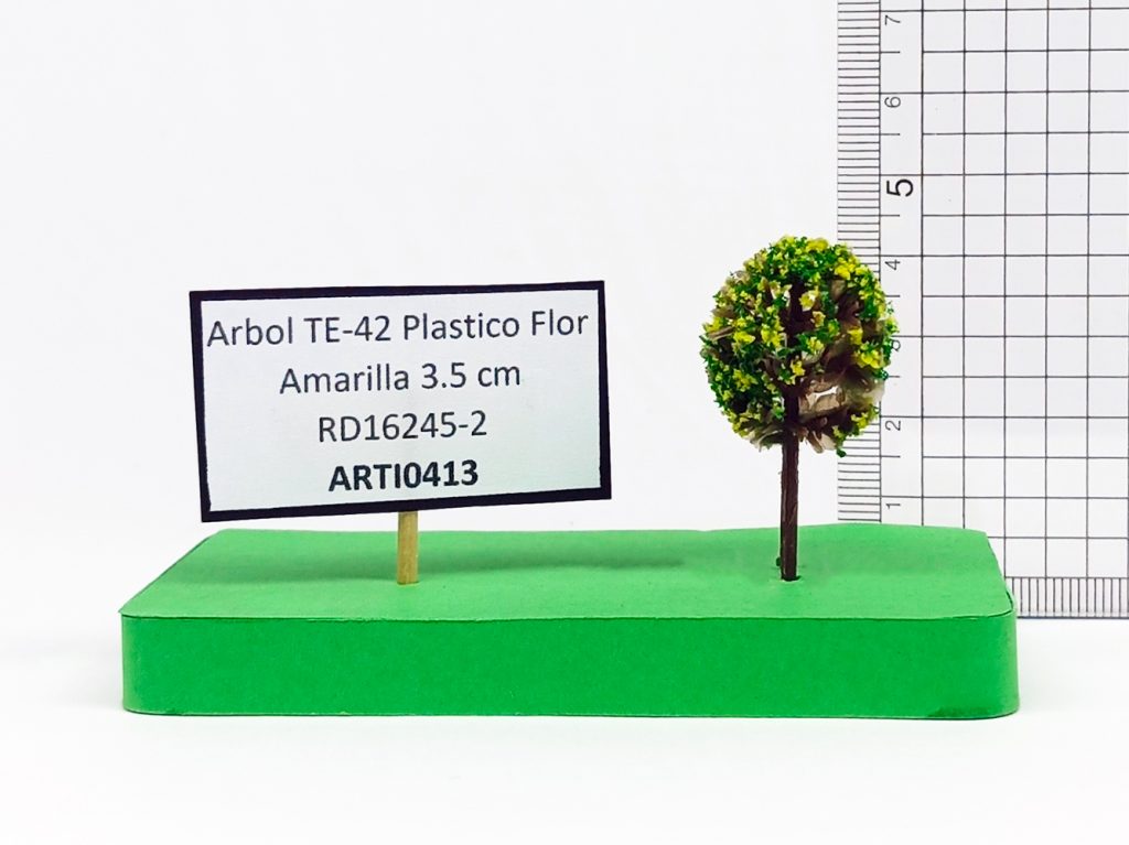 Árbol TE- 42 plástico Flor Amarilla 3.5 cm RD16245-2