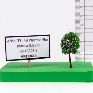 Árbol TE- 43 plástico Flor Blanca 3.5 cm RD16245-3