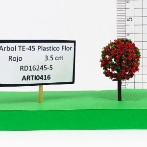 Árbol TE-45 plástico Flor Rojo 3.5 cm RD16245-5