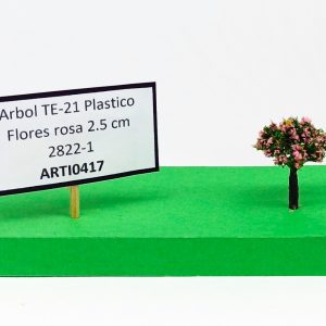 Árbol TE-21 Plástico Flores rosa 2.5 cms.2822-1