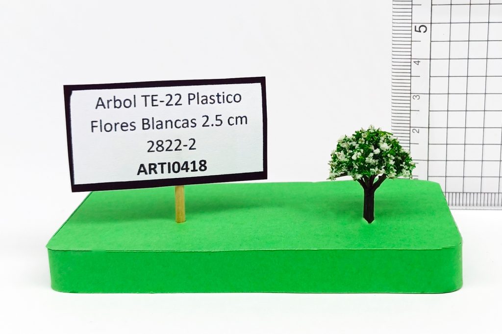 Árbol TE-22 Plástico Flores Blancas 2.5 cm 2822-2