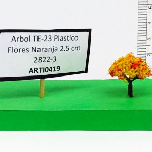 Árbol TE-23 Plástico Flores Naranja 2.5 cm 2822-3