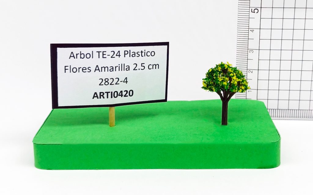 Árbol TE-24 Plástico Flores Amarilla 2.5 cm 2822-4