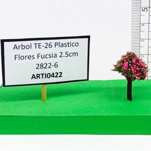 Árbol TE-26 Plástico Flores Fucsia 2.5 cm 2822-6