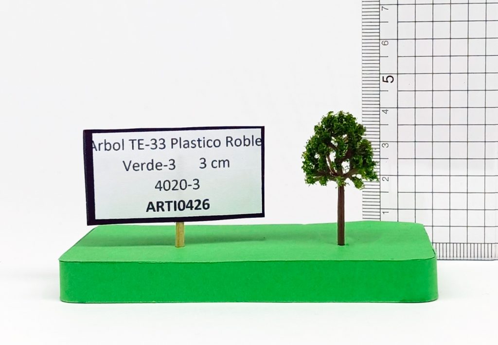 Árbol TE-33 Plástico Roble Verde-3 3 cm 4020-3
