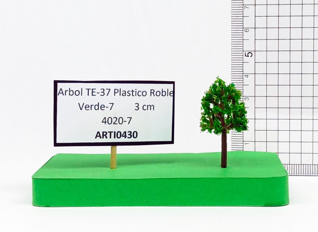 Árbol TE-37 plástico Roble Verde-7 3 cm 4020-7