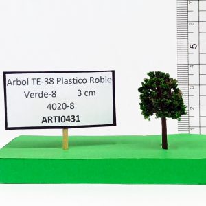 Árbol TE-38 plástico Roble Verde-8 3 cm 4020-8