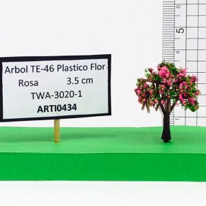 Árbol TE- 46 plástico Flor Rosa 3.5 cm TWA-3020-1