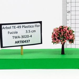Árbol TE-49 plástico Flor Fucsia 3.5 cm TWA-3020-4