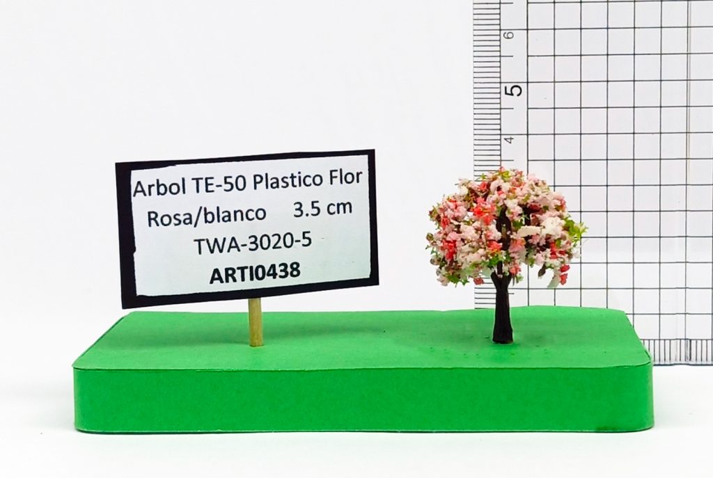 Árbol TE-50 Plástico Flor Rosa/blanco 3.5 cm TWA-3020-5