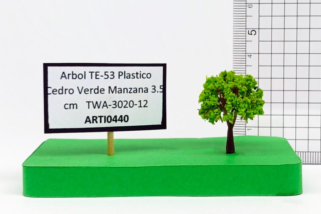 Árbol TE-53 Plástico Cedro Verde Manzana 3.5 cm TWA-3020-12