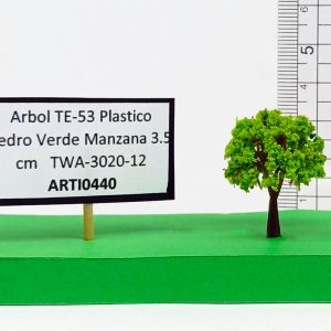 Árbol TE-53 Plástico Cedro Verde Manzana 3.5 cm TWA-3020-12