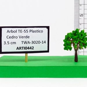 Árbol TE-55 Plástico Cedro Verde Oscuro 3.5 cm TWA-3020-14