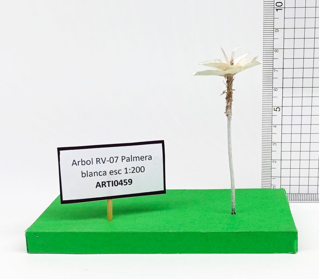 Árbol RV-07 Palmera blanca escala 1:200