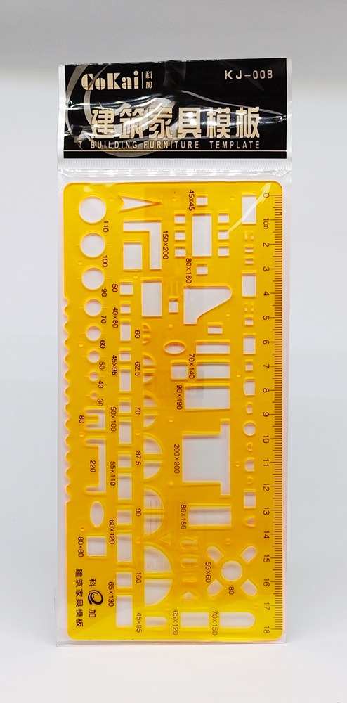 Plantilla de muebles COKAI escala 1:100